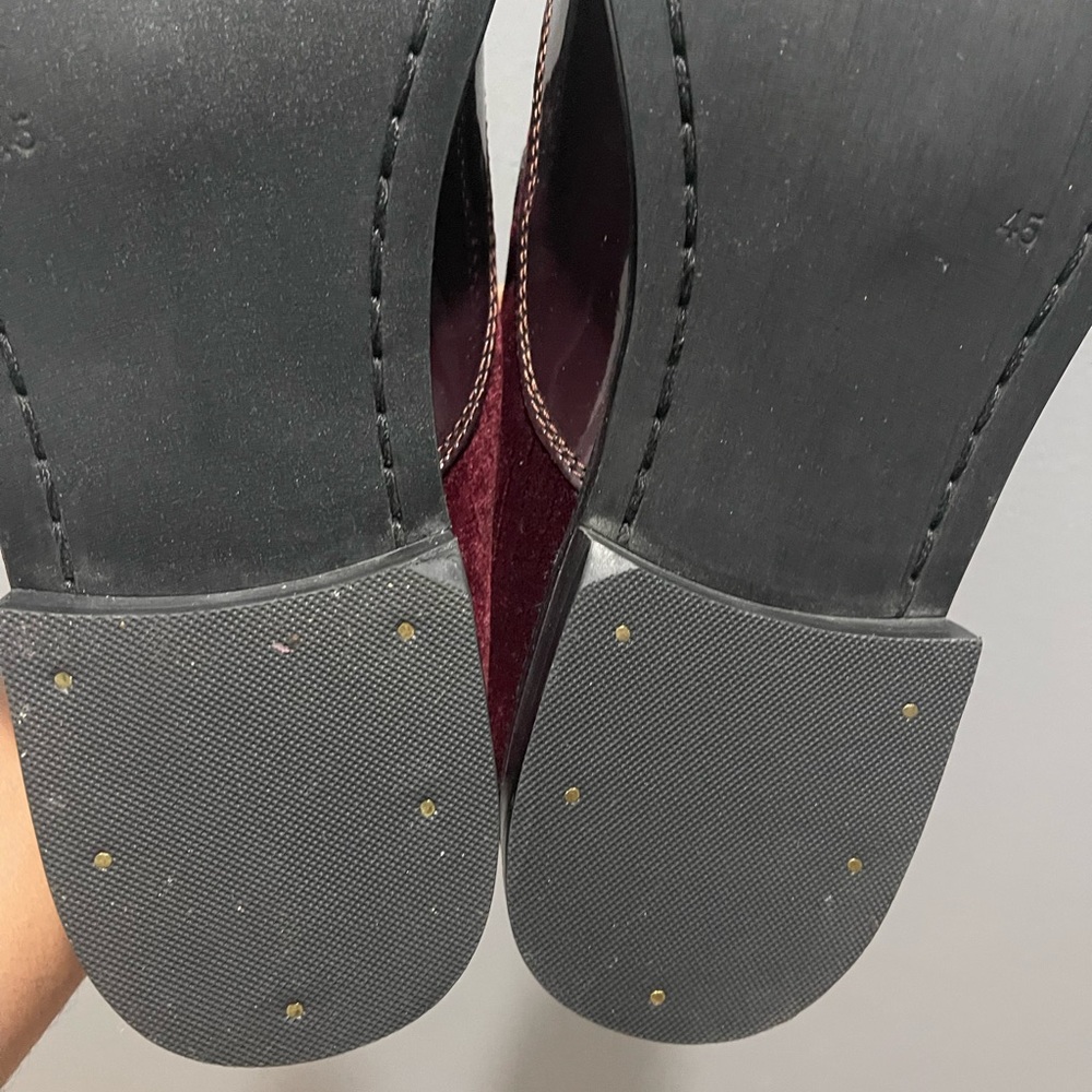 Topman ‘Dame Wingtip’ Loafers shoe in Burgundy Sz 12 / 45 - Picture 10 of 15